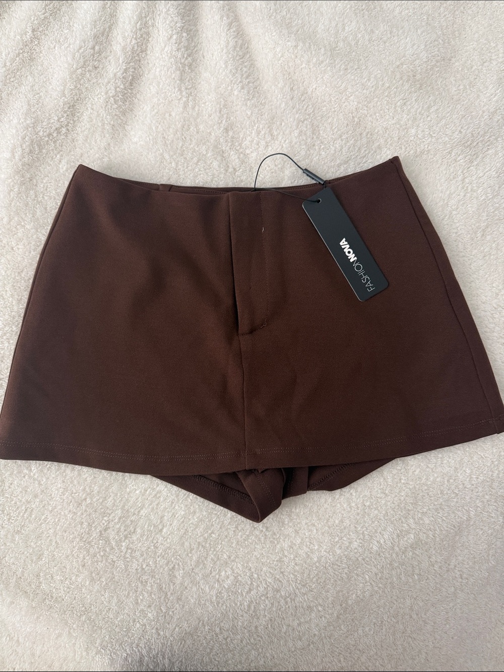 Fashion Nova Brown Skort Shorts